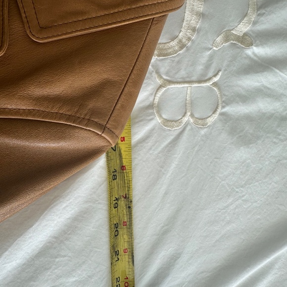 Vintage Rogue Leather by Reilly Olmes Camel Brown Leather Jacket. - Picture 11 of 12